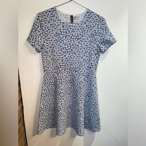 H&M Divided Blue Floral Mini Dress
